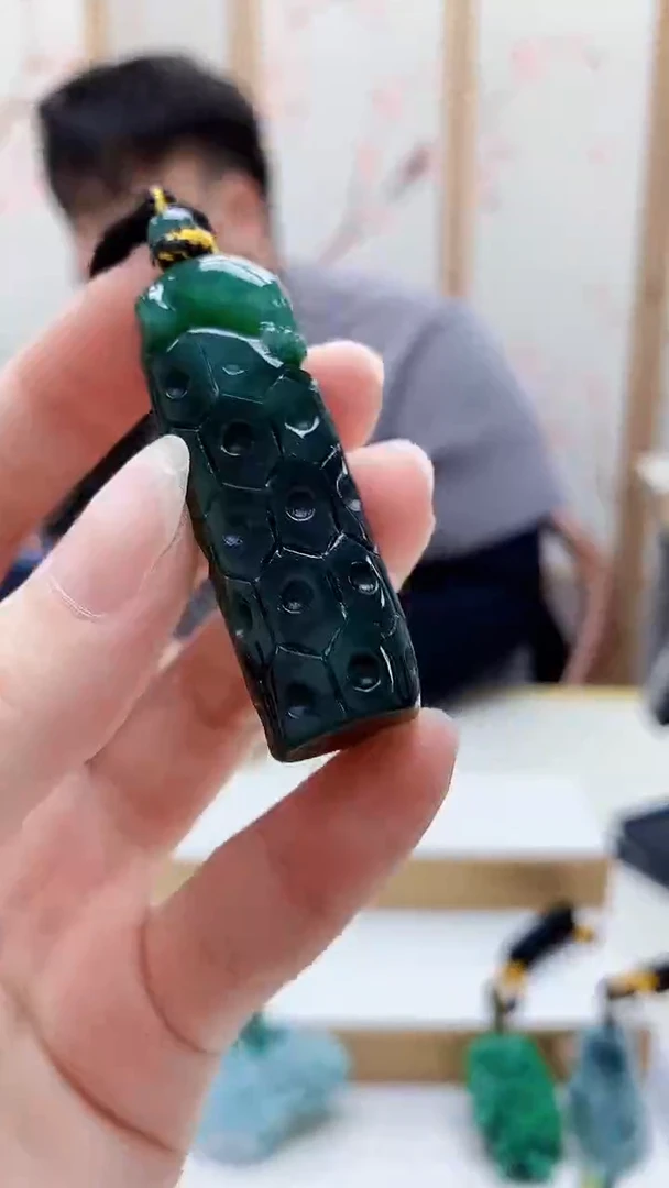 未镶嵌定制翡翠5060ry-毛货挂件34