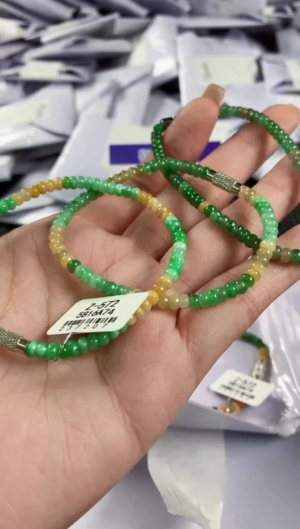 【闪购商品】翡翠手串未镶嵌多样性发其一件18