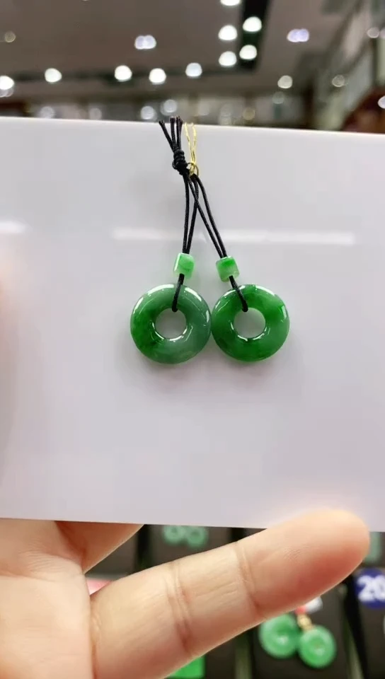 颈饰未镶嵌翡翠两***呀甜甜圈