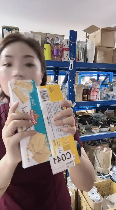 瓷片进口家用百货饼干两盒不同款C041