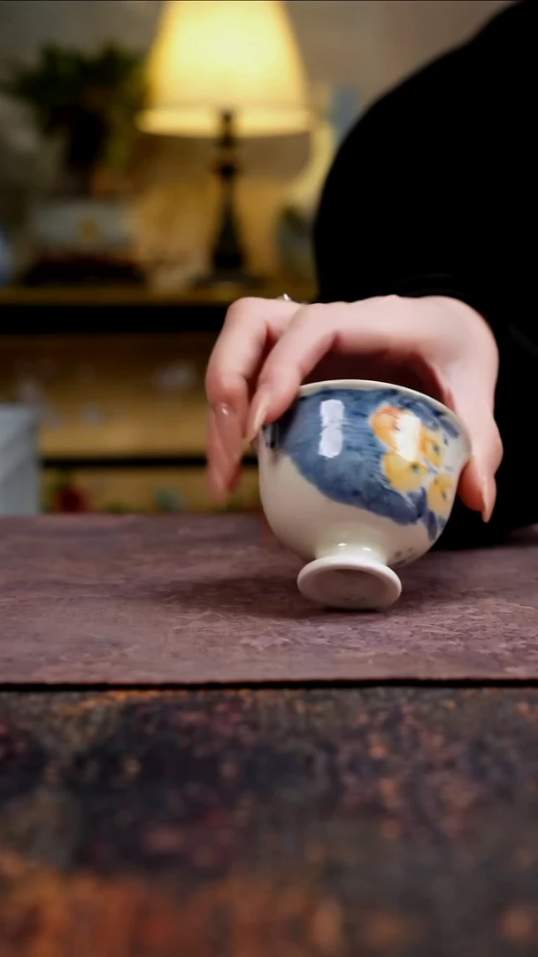 杯景德镇陶瓷杯碗柴烧多人