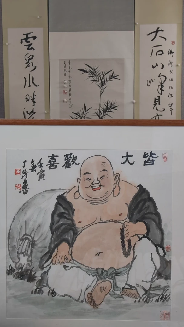 书法强*。丁老师绘画作品