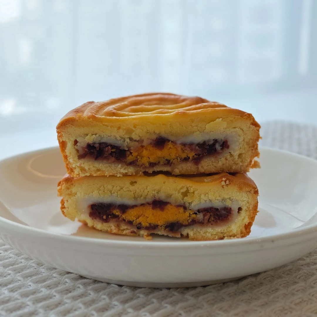 蛋蛋烧（蛋黄+红豆+雪媚娘）