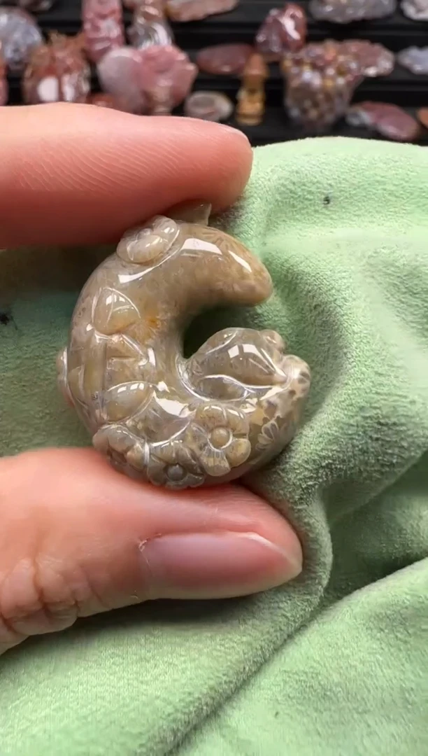 【闪购商品】硅化珊瑚（珊瑚玉）颈饰未镶嵌107