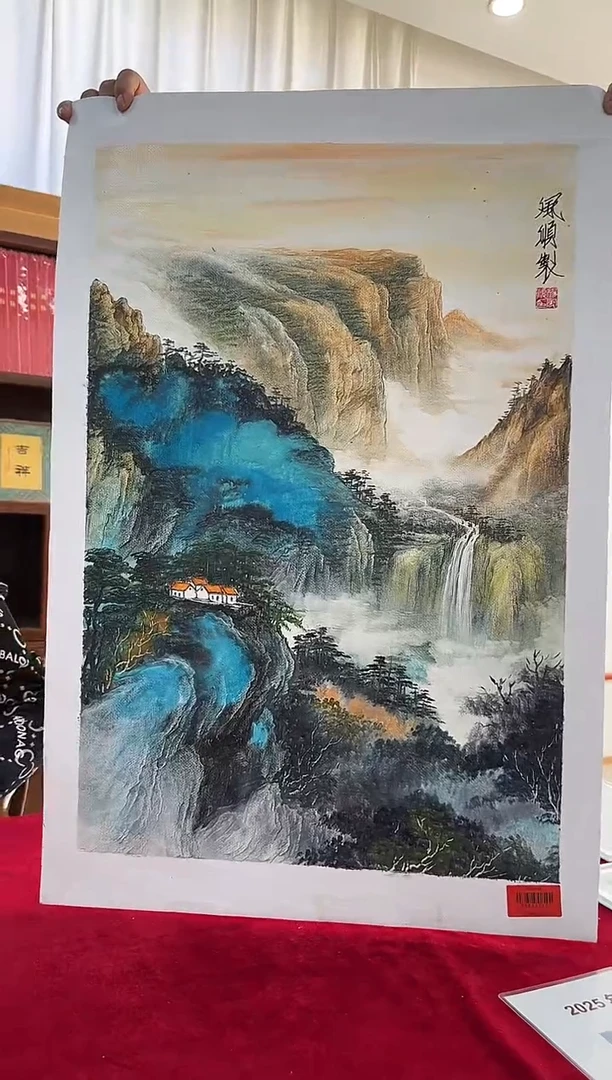 国画杨风顺绘画3pc油画山水