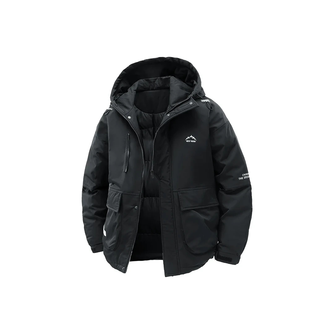 【商场下架】山系户外舒适抗寒保暖连帽防风休闲棉服783