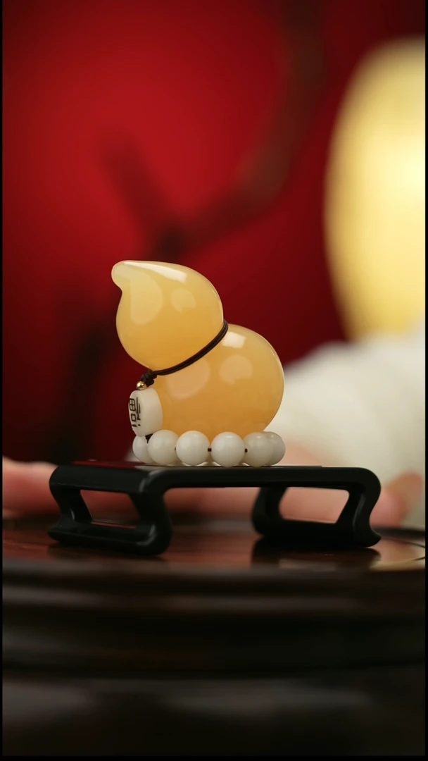 玉【福禄】天然玉石手把件