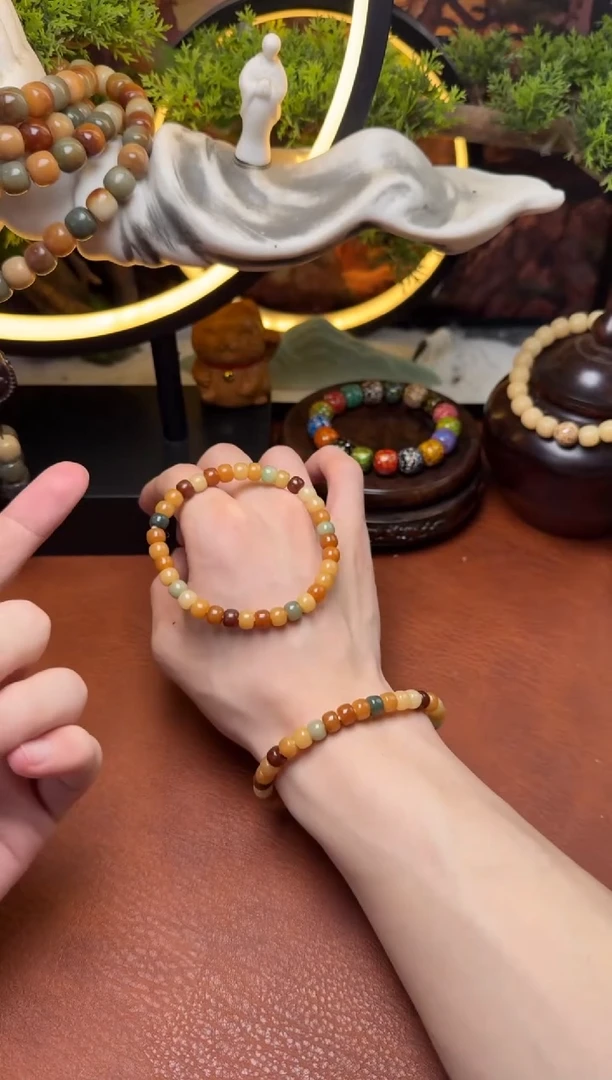 菩提根/象牙果手串菩提根稻香玉米桶珠单圈
