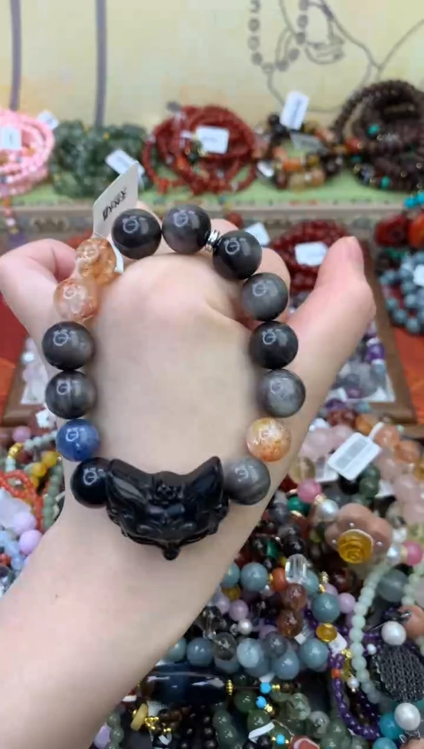 未镶嵌黑曜岩手饰258