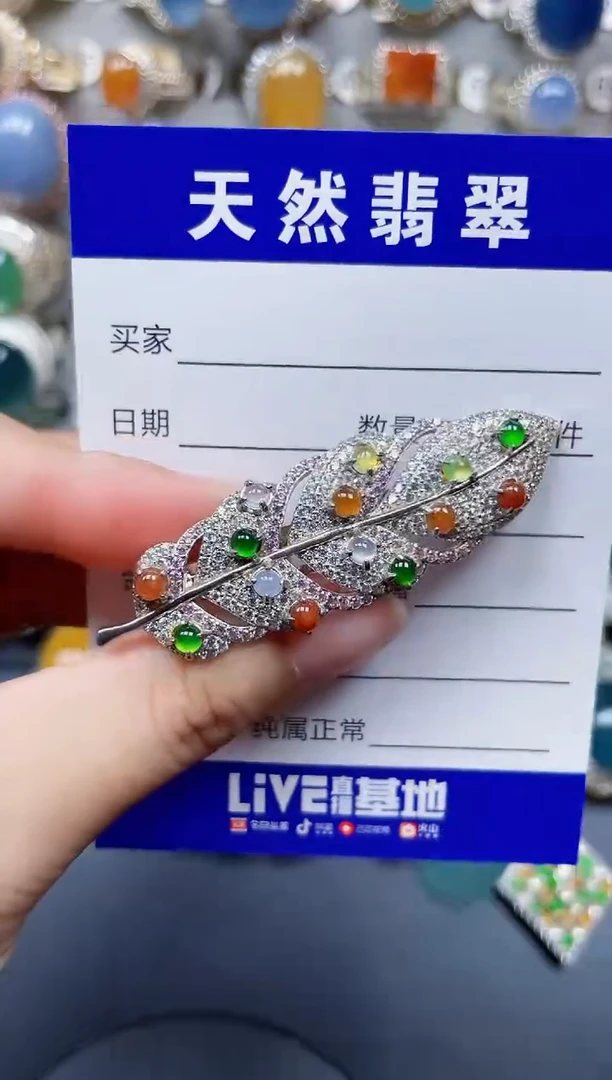 颈饰银S925镶嵌翡翠218