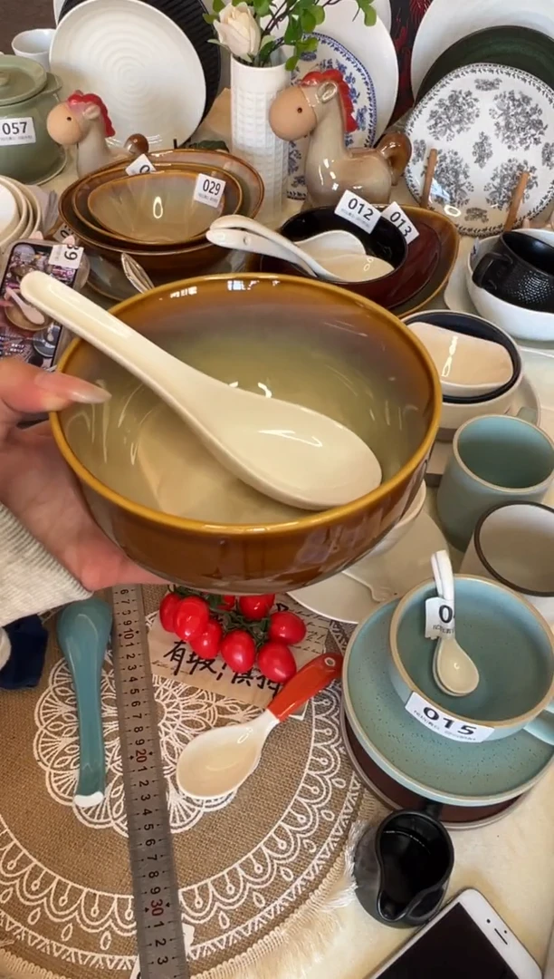 新骨瓷054瑕疵暖白 6,5寸16cm 勺子