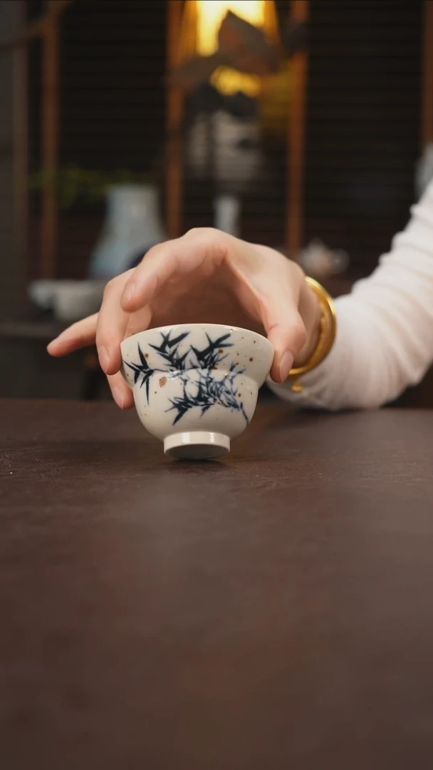 杯景德镇陶瓷杯碗柴烧多人