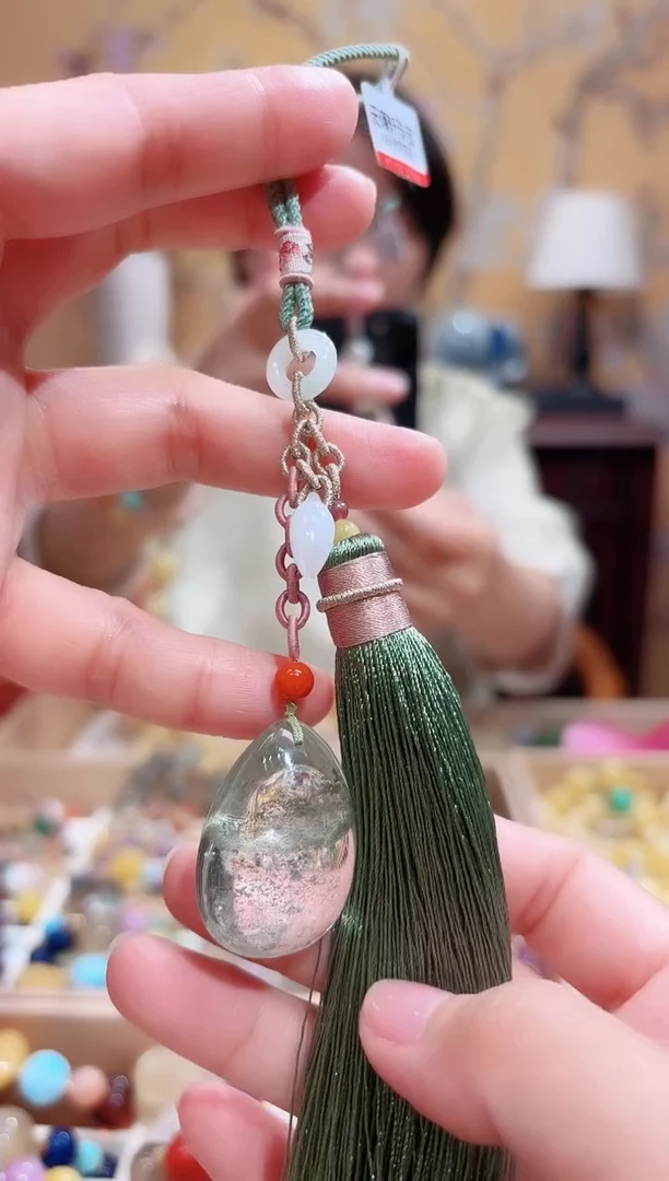 未镶嵌车挂水晶绿幽灵大水滴设计款