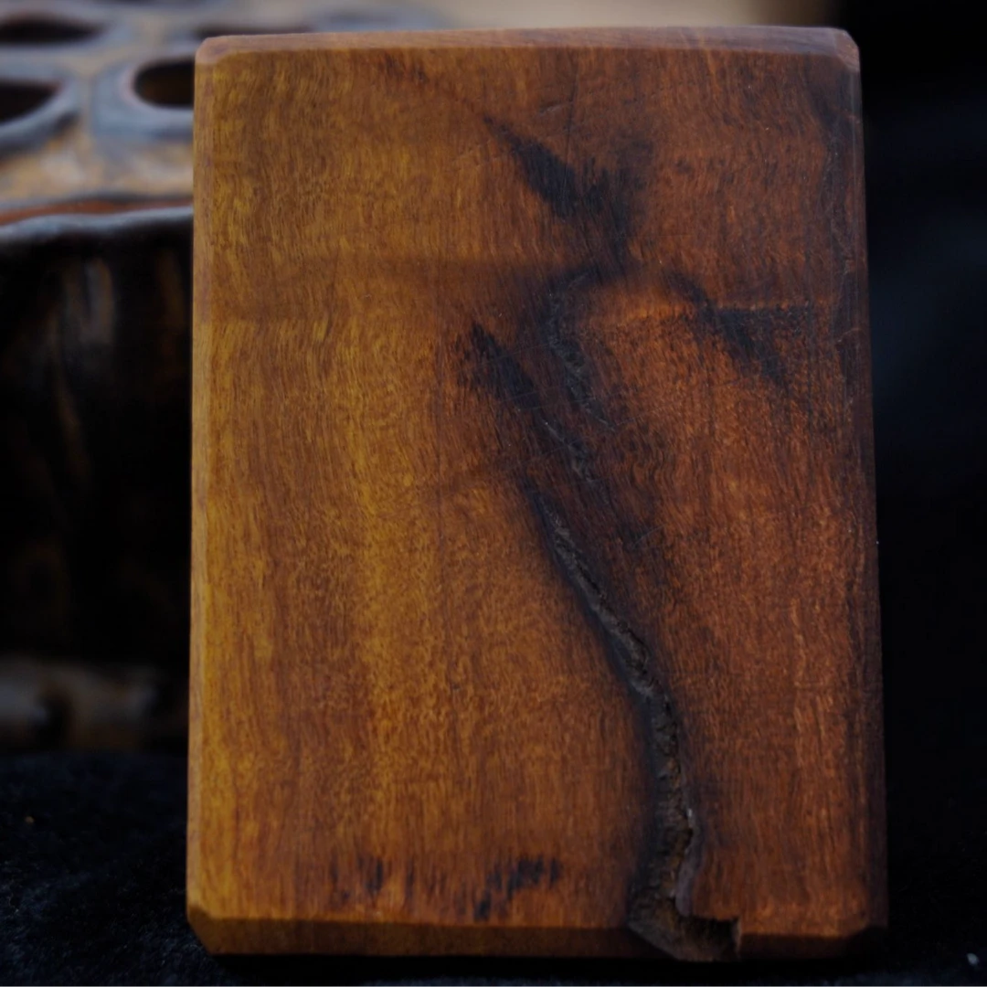 原生态纯天然雷击枣木饰品 无事牌
