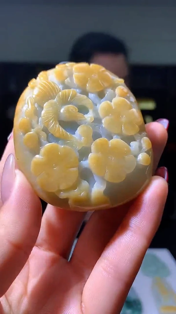 【闪购商品】定制翡翠未镶嵌1057hm-毛货挂件08