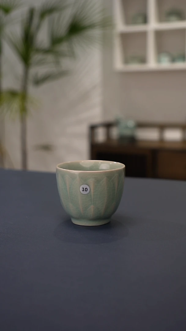 10号暗刻莲瓣杯微瑕福利    洁