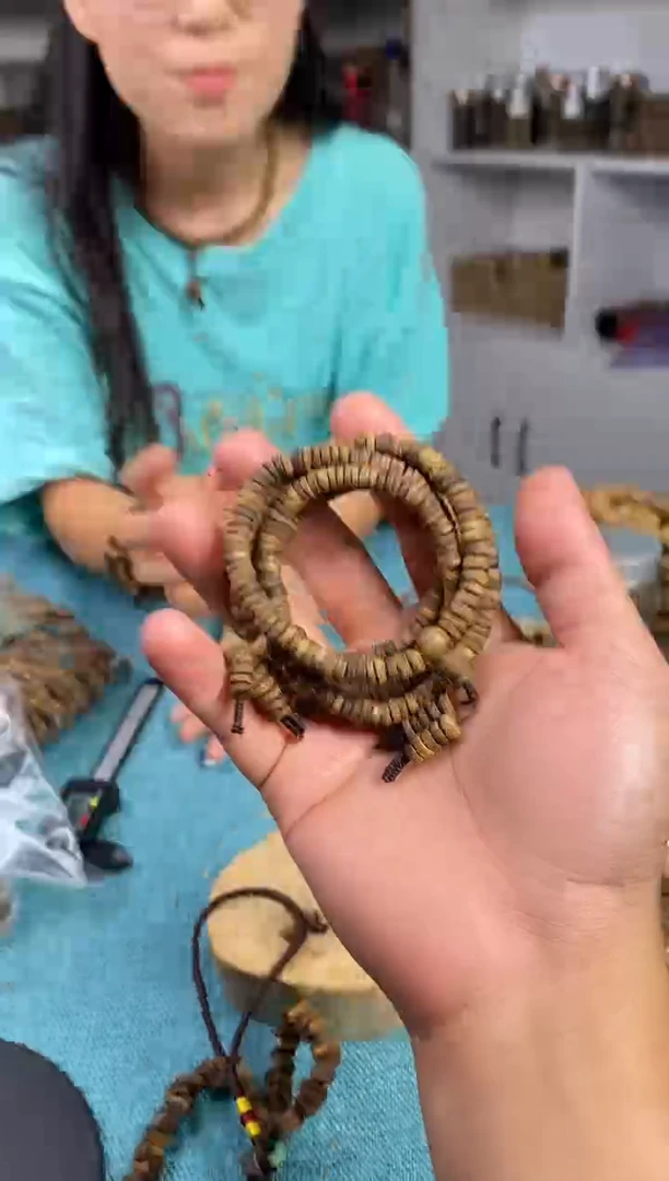 手串沉香片珠双圈项链沉香手串，多样性发一