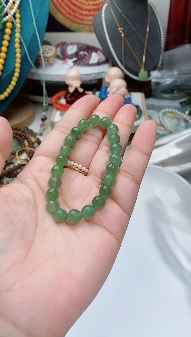 未镶嵌手链和田玉（碧玉）荣*爽118一个荣荣爽