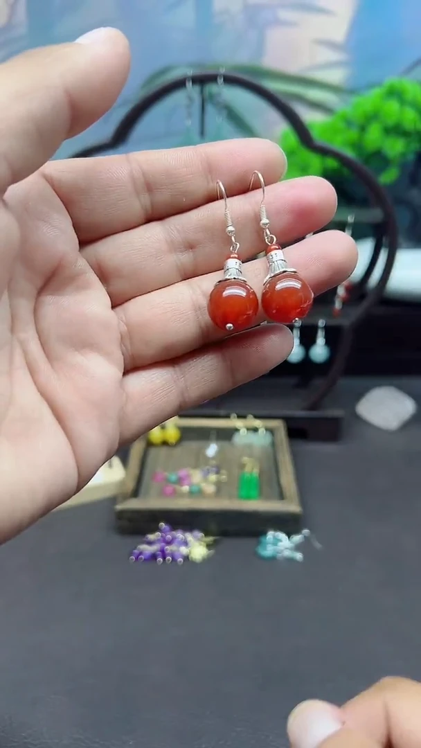 未镶嵌耳饰玛瑙/玉髓202