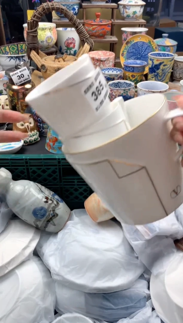瓷片小*蛋385号九姑娘工艺品瓷器