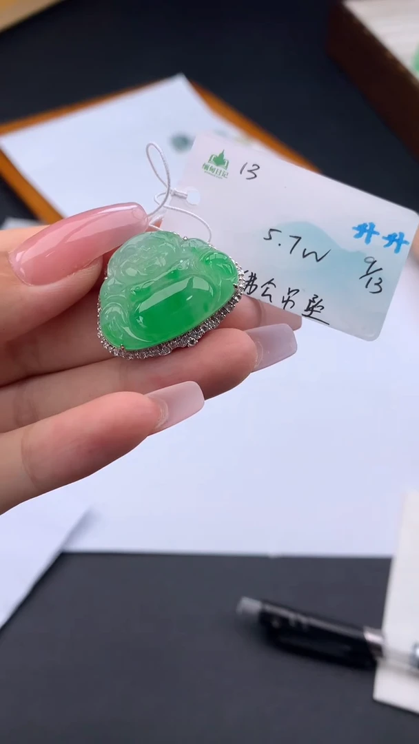 颈饰未镶嵌翡翠自带#送人#，联系客服核对地址~