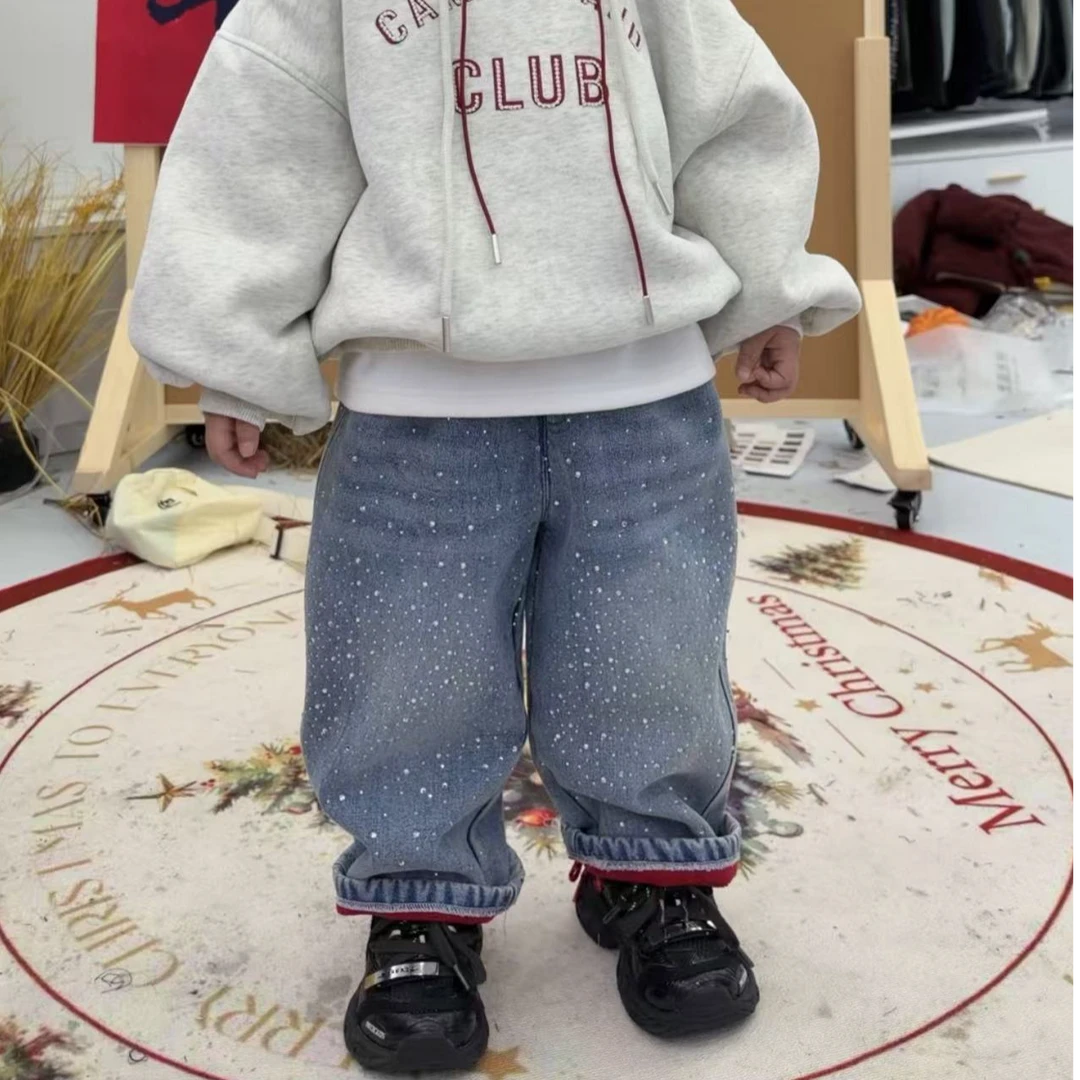 【棉逗熊品牌】男童韩版冬季休闲中大童百搭裤子-18098