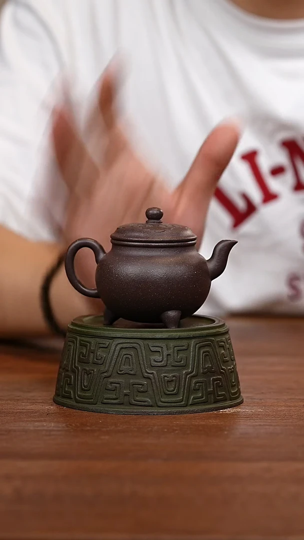 茶壶紫砂大彬如意天青泥WG