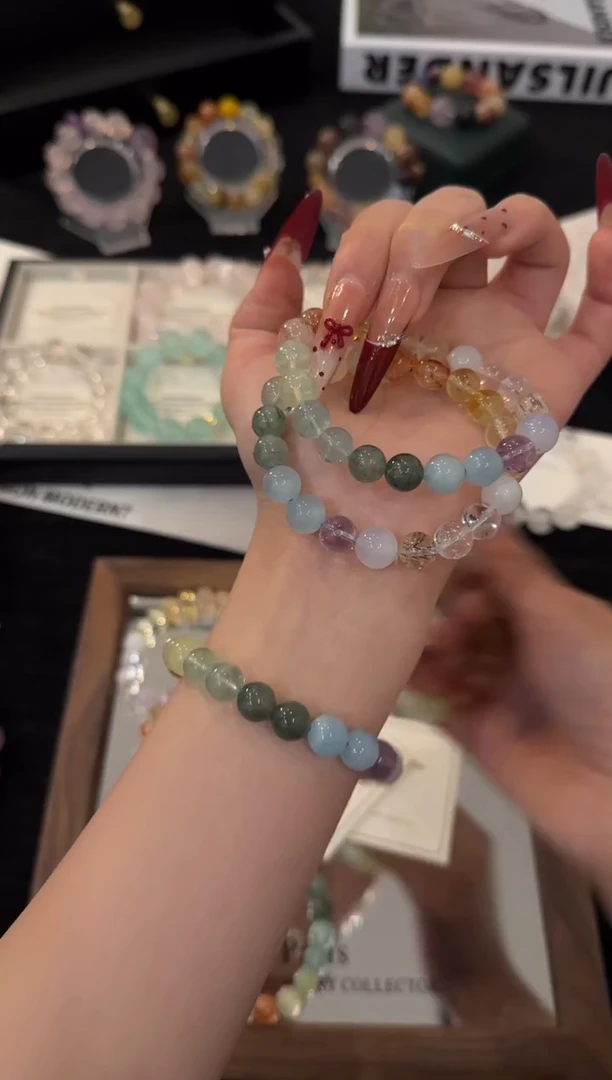 未镶嵌手链水晶小圆满x3339