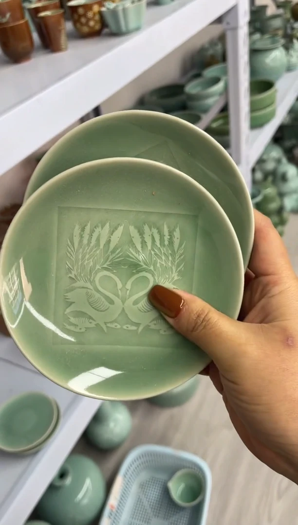 瓷特价福利 微瑕 慧仙青瓷