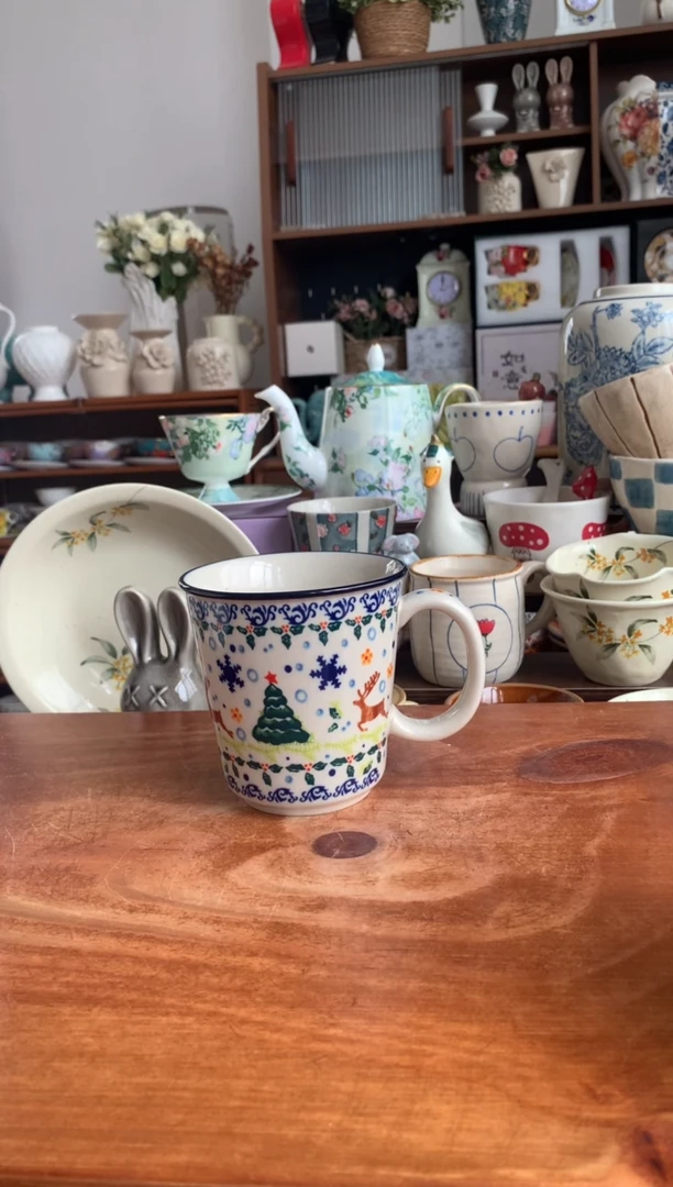 陶瓷【圣诞】马克杯  【送勺】