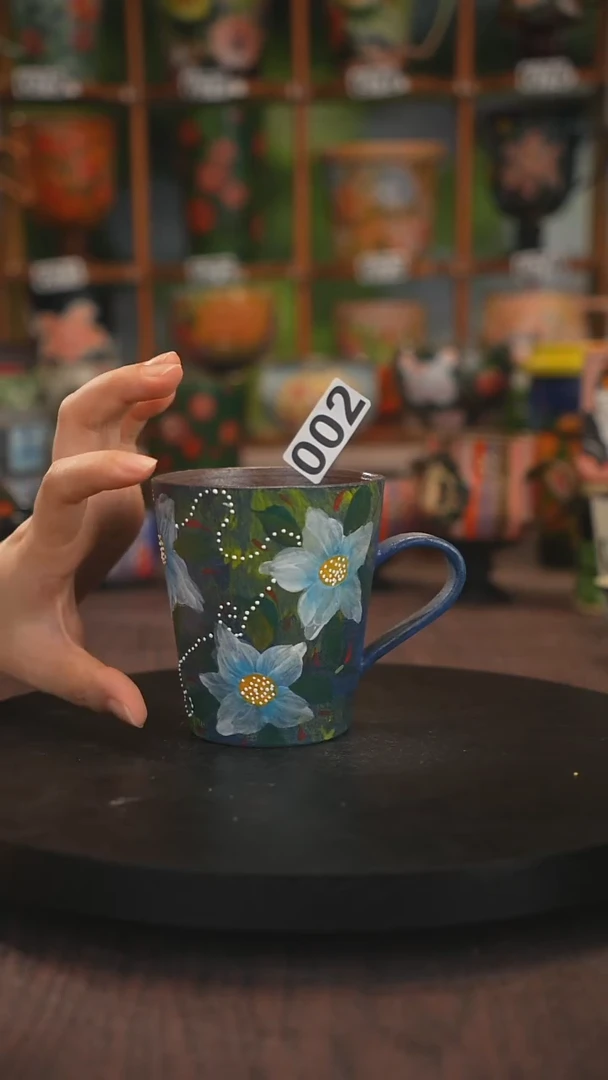 紫砂油画手绘釉下彩002