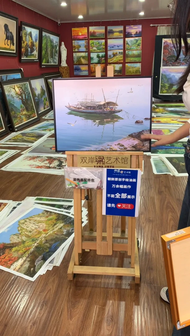 油画【79号】朝鲜原创手绘油画【功勋Ⅰ级画家丨孤品佳作】【顺丰包邮】