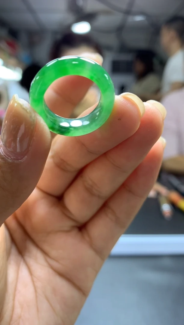 未镶嵌定制翡翠金*子戒圈#6888元-毛货需精细抛光
