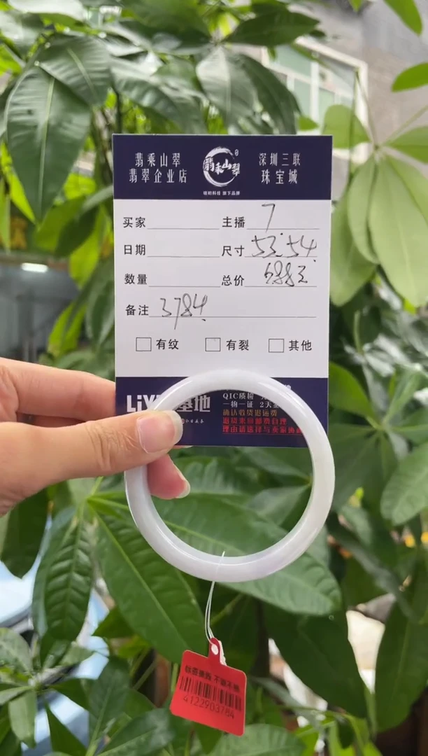 未镶嵌手镯翡翠Q 53正圈 3794