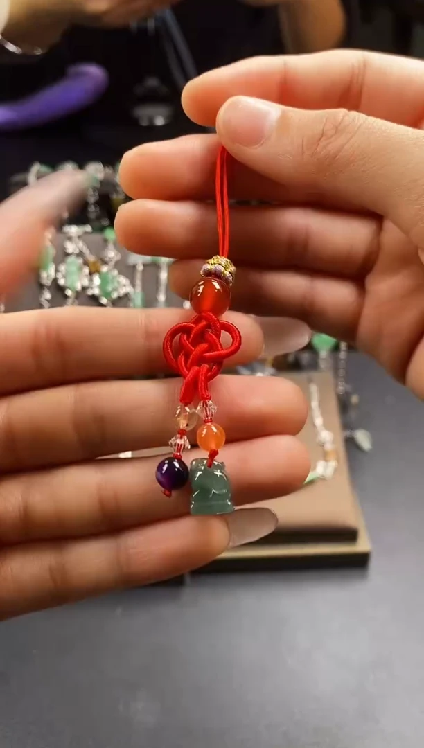 颈饰银S925镶嵌翡翠7594