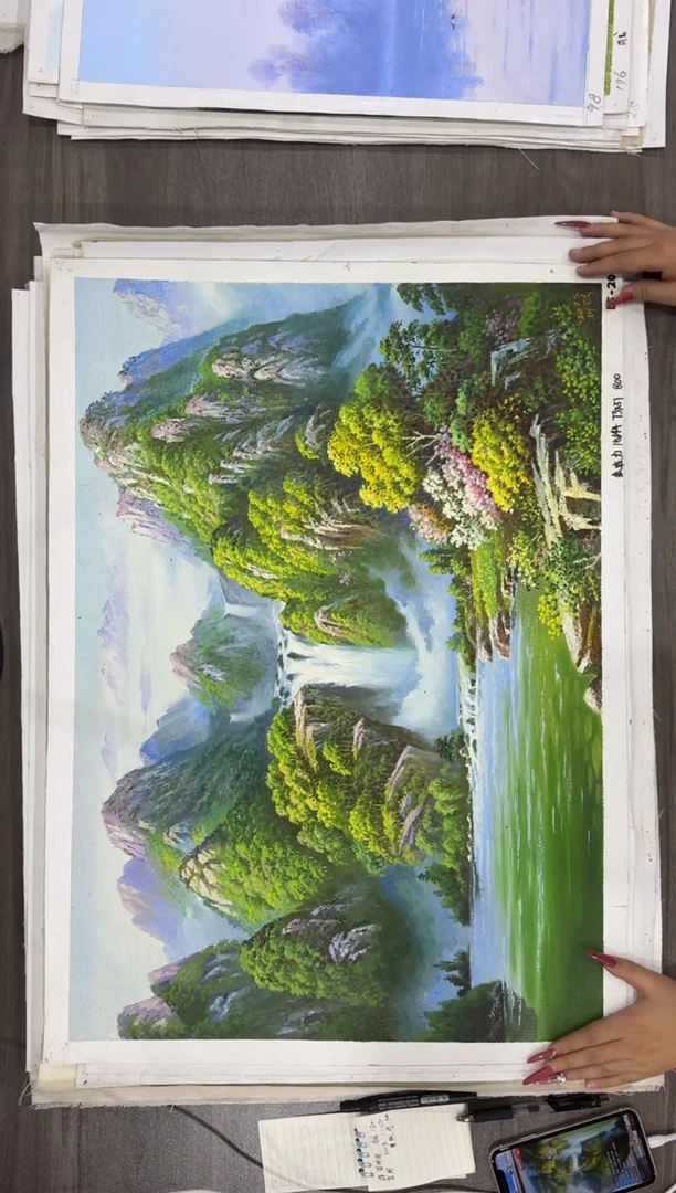 油画【105号】约50*70丨朝鲜原创纯手绘孤品油画丨顺丰包邮