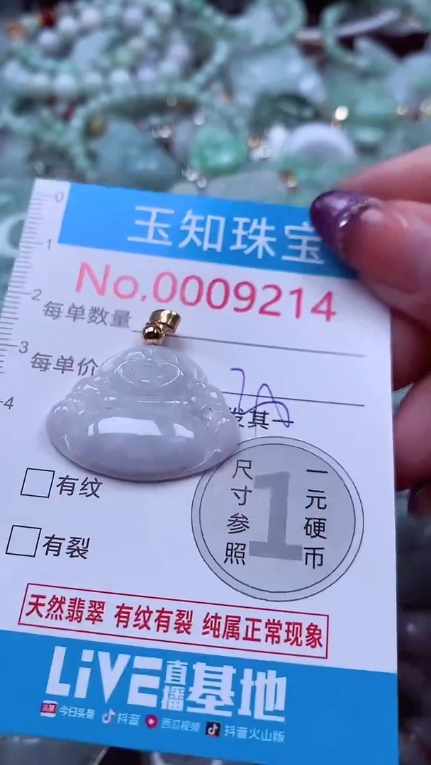 翡翠未镶嵌吊坠(不含链)9214