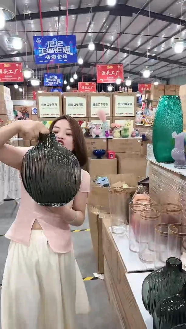琉璃手工艺品优选花瓶花器Q-早46