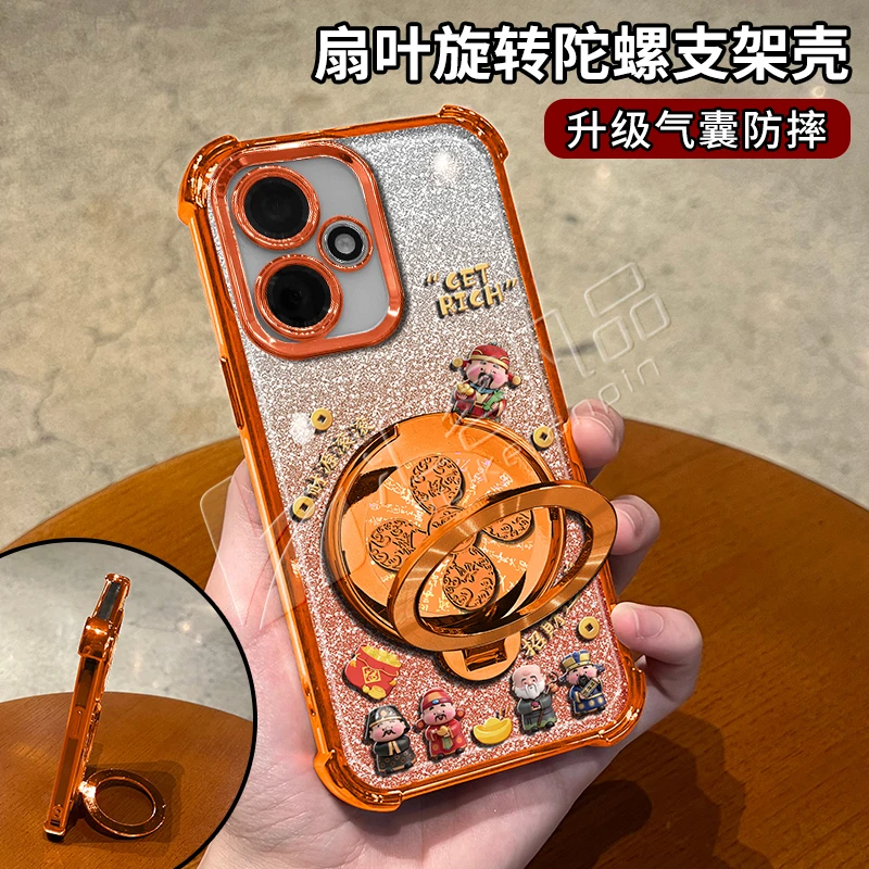 电镀防摔适用【荣耀】400/400pro旋转支架多功能全包手机壳