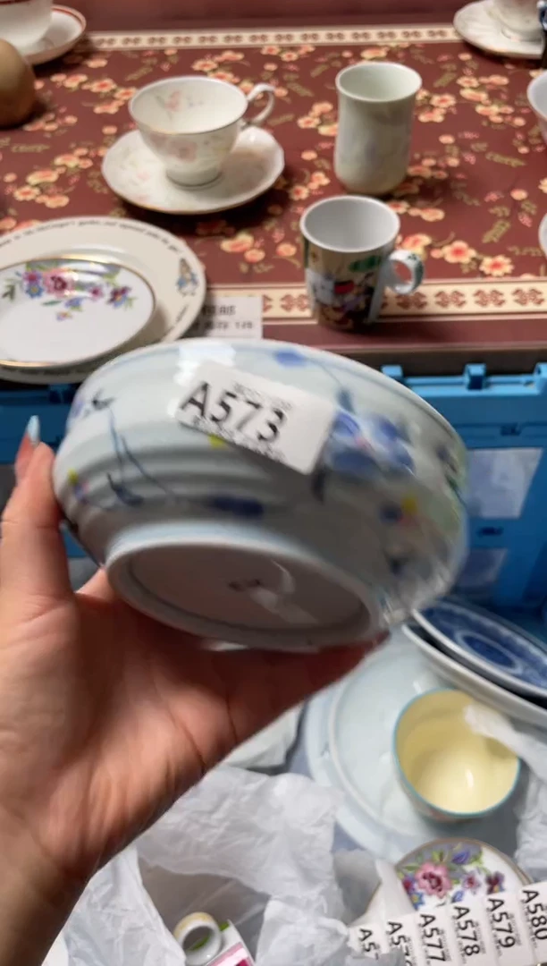瓷片三**夏瓷器瓷器A573