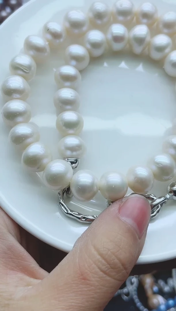 【闪购商品】淡水珍珠颈饰钛钢1