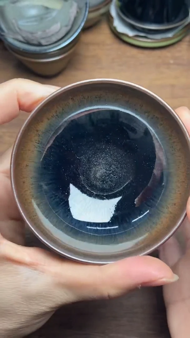 茶盏微瑕76建盏茶盏茶盏