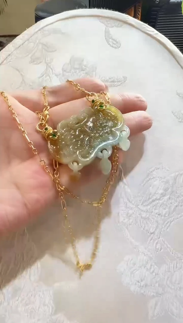 颈饰未镶嵌翡翠国风