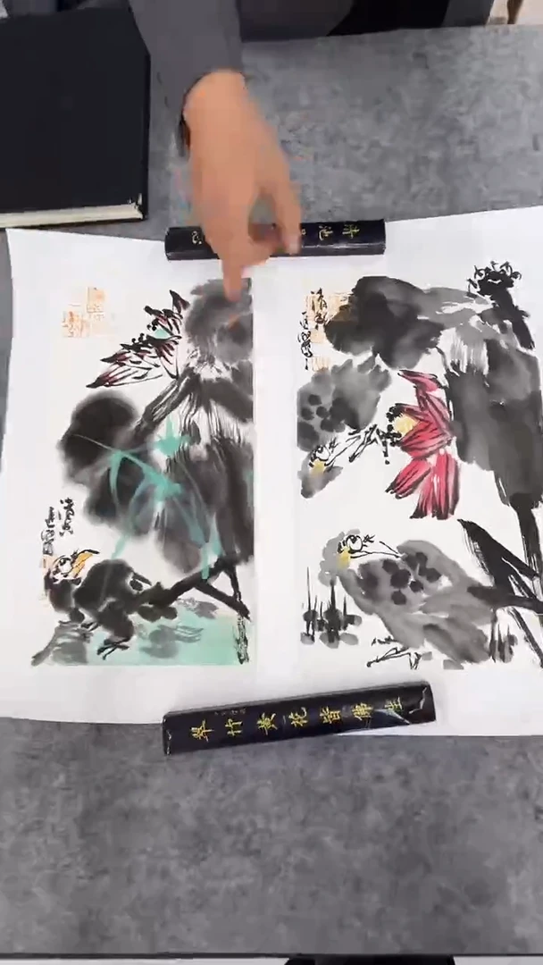 国画李进潮-1平尺-花鸟-随机一个