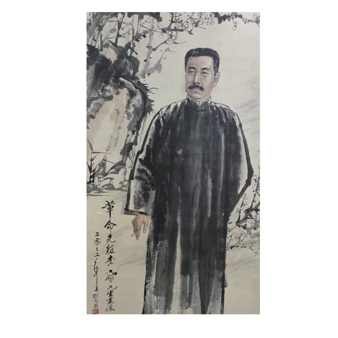L文西 款人物立轴138*68约8.4平尺