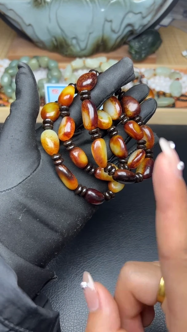 【闪购商品】和田玉手串未镶嵌和田玉手串多样性发货一条