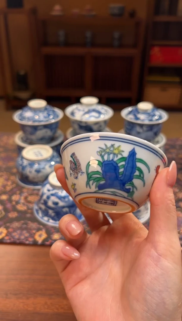 瓷片 鸡缸杯
