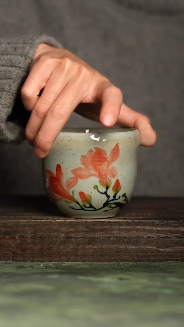 【闪购商品】杯青诗手工手绘瓷器