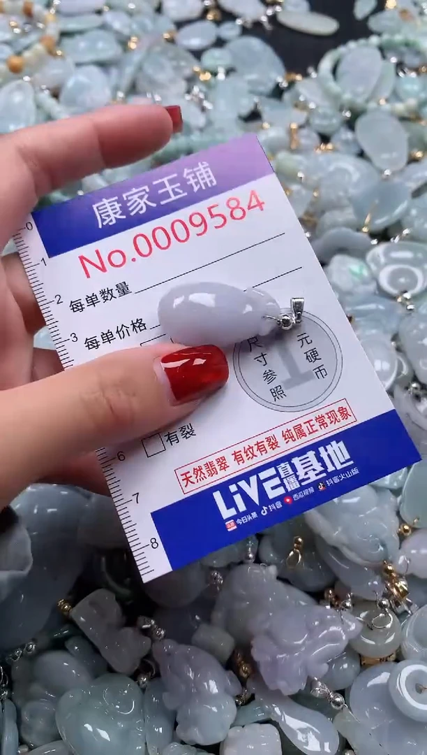 翡翠未镶嵌吊坠(不含链)9584