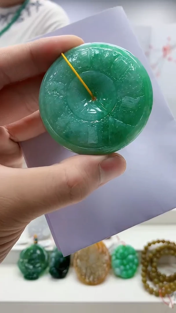 定制翡翠未镶嵌4812bb-毛货挂件60